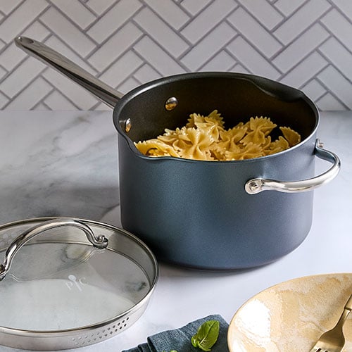 100734-1-lg.jpg 4-qt. (3.8-L) Brilliance Nonstick Sauce Pan - Image 1