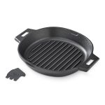 12″ (30cm) Cast Iron Grill Pan Skillet - Image 2