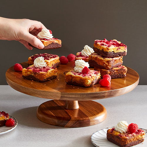 101111-1-lg.jpg Wood Cake Stand - Image 1