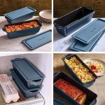 Brilliance Nonstick Long Loaf Pan Set with Lids - Image 3