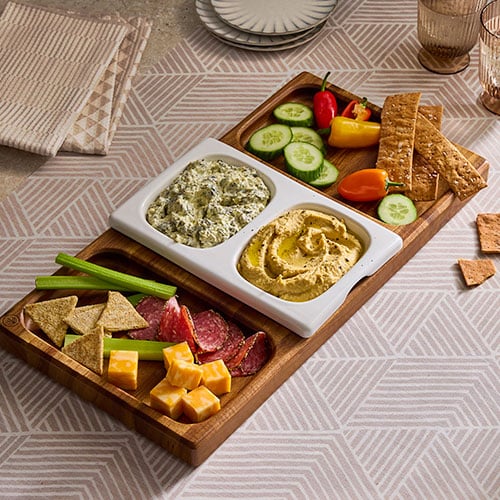 101222-1-lg.jpg Dual-Sided Charcuterie Board Set - Image 1