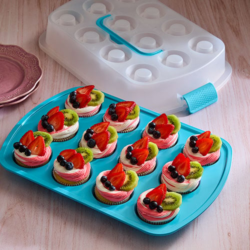 101233-1-lg.jpg Cupcake Pan & Carrier Set - Image 1