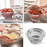 Stainless Steel Mesh Colander Set - Image 4